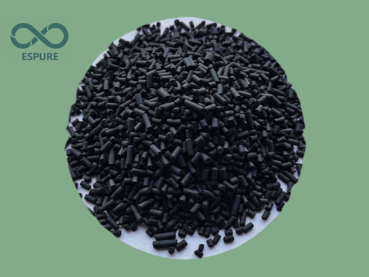 Pellets de carbono ativado de 700 mg/g de 4 mm para purificação de gás natural e biogás
